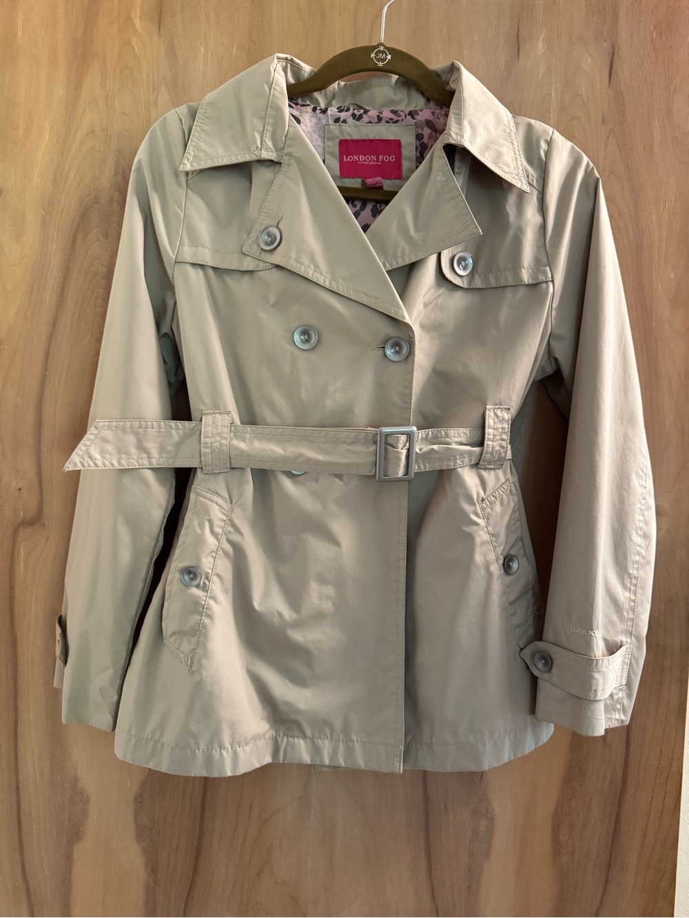 London Fog Girls L (14-16) Trench Coat with Belt